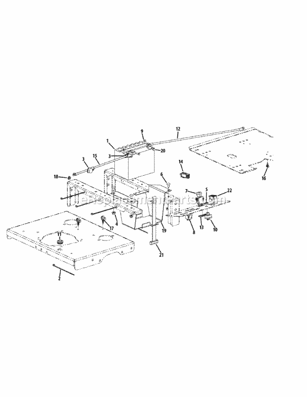 Electrical Diagram and Parts List for S6031-KW 53DI8DU6050 Cub Cadet Sprayer